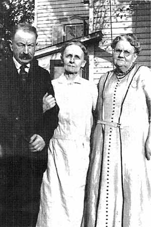 Henry E. N. Conard (27), his wife Mary Price and his sister Ellen (25)