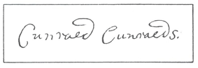 Signature of Curaed Cunraeds